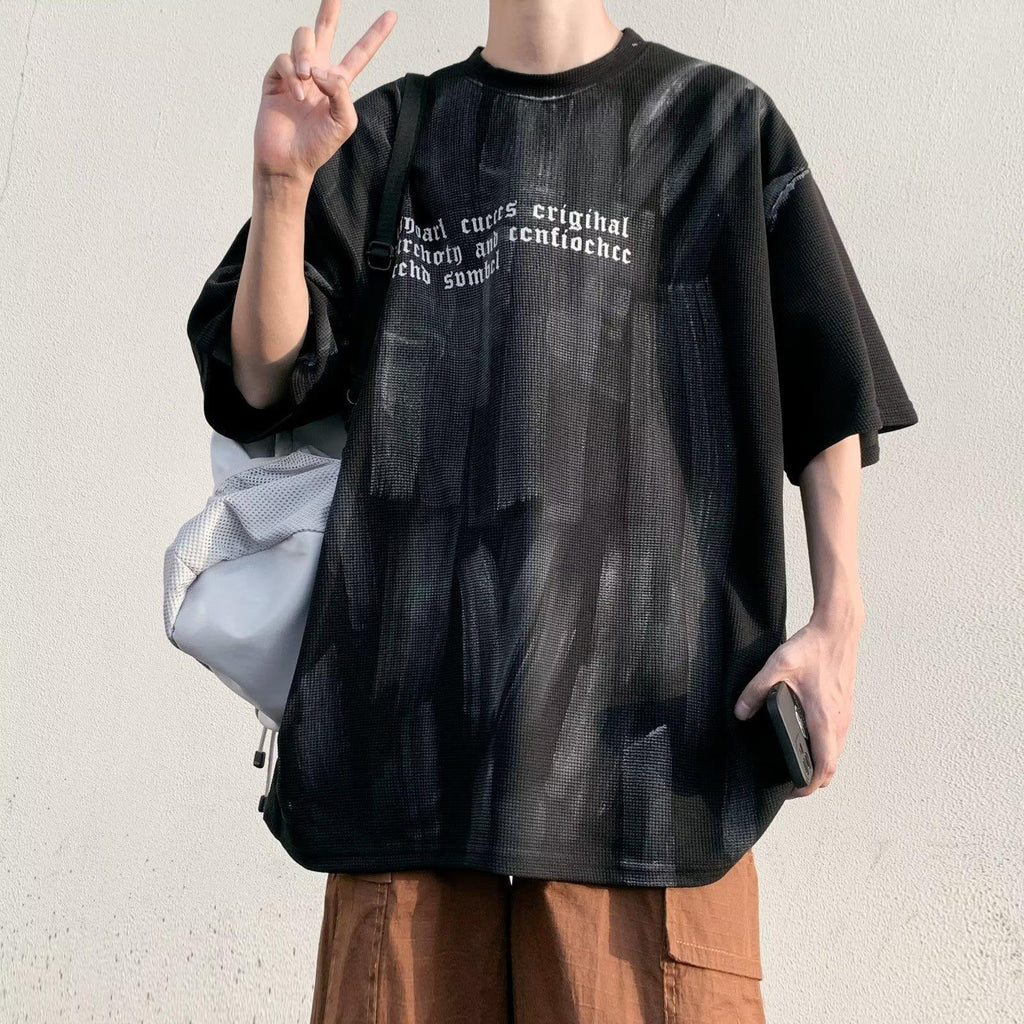 Graffiti Print Heavyweight Tee
