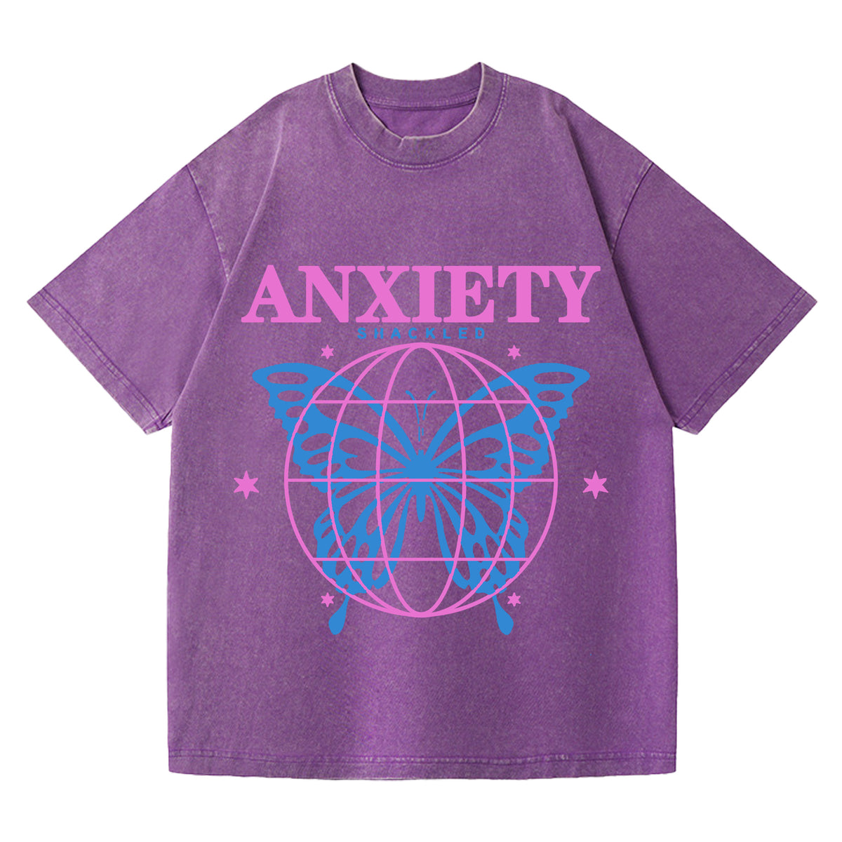 Washed Retro Print Tee