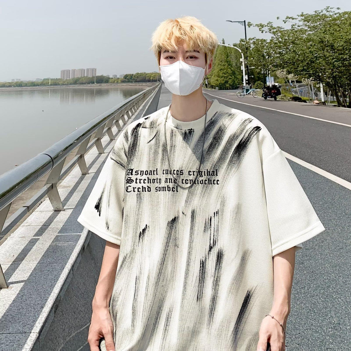 Graffiti Print Heavyweight Tee