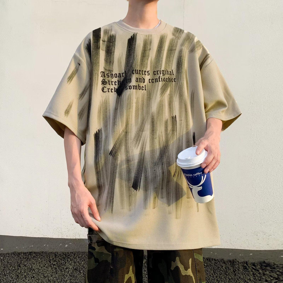 Graffiti Print Heavyweight Tee