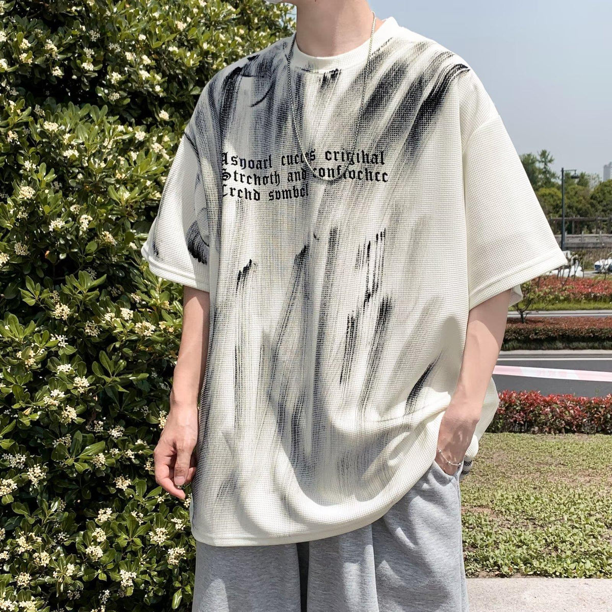 Graffiti Print Heavyweight Tee