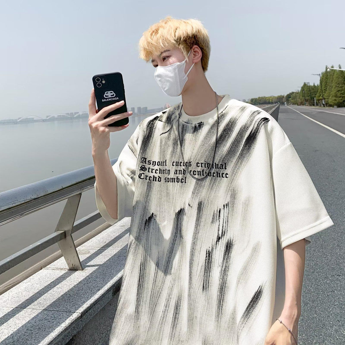 Graffiti Print Heavyweight Tee