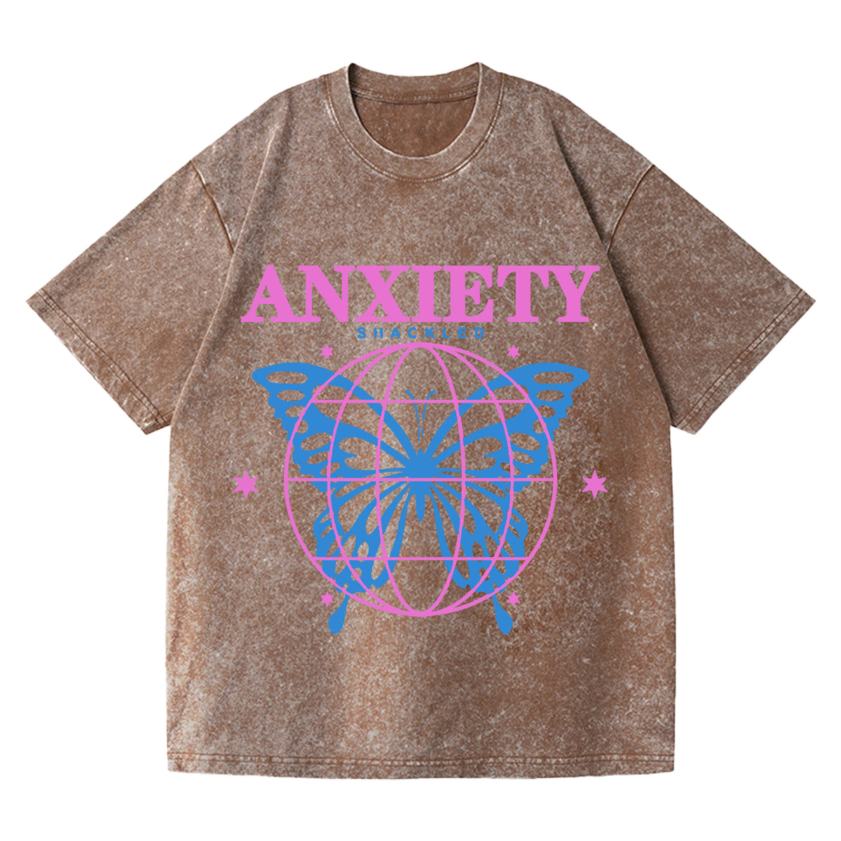 Washed Retro Print Tee