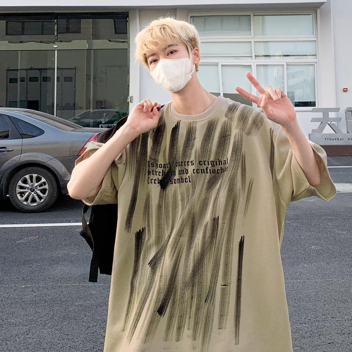 Graffiti Print Heavyweight Tee