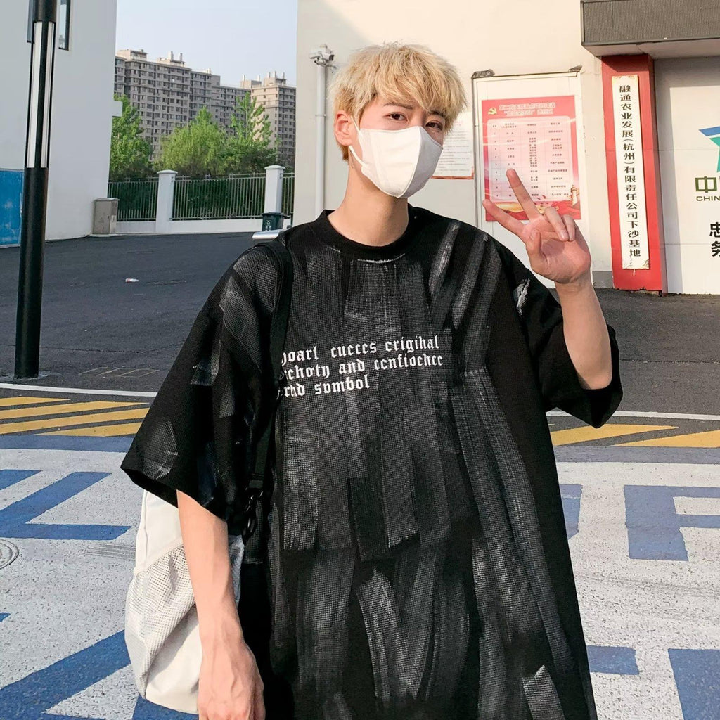 Graffiti Print Heavyweight Tee