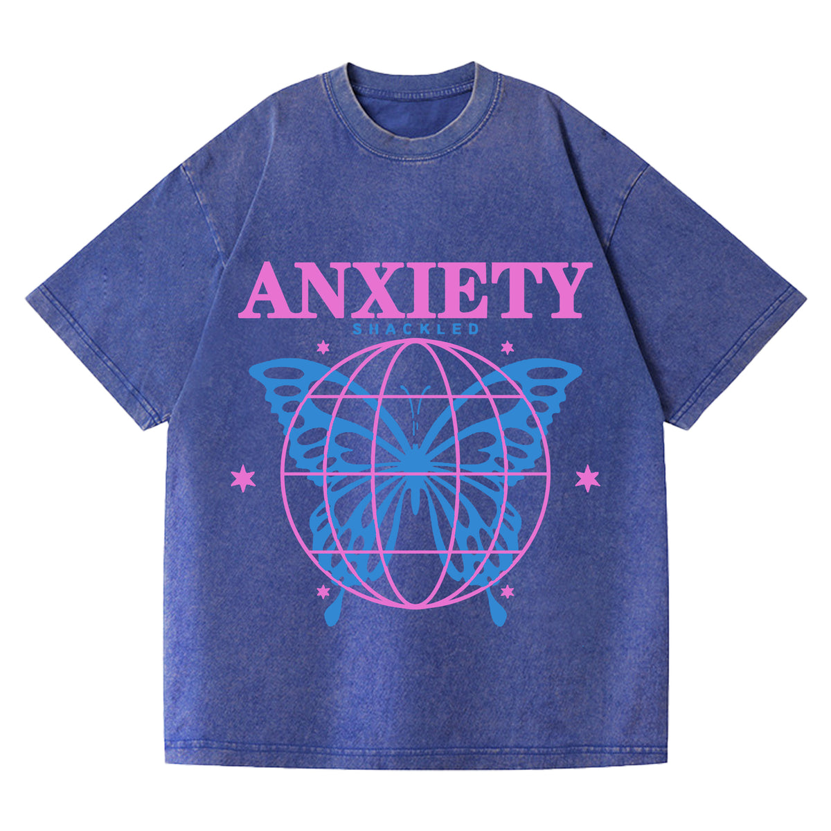 Washed Retro Print Tee