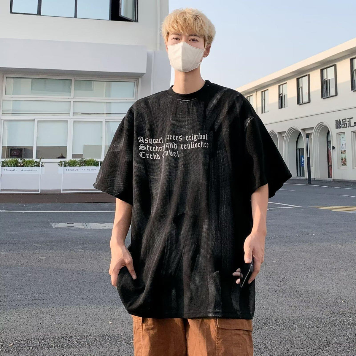 Graffiti Print Heavyweight Tee