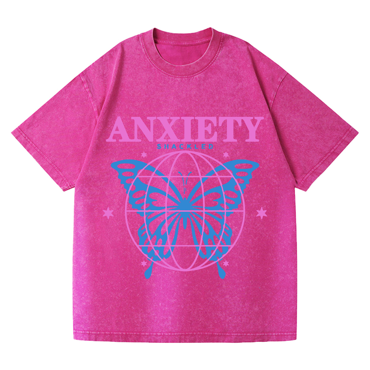 Washed Retro Print Tee