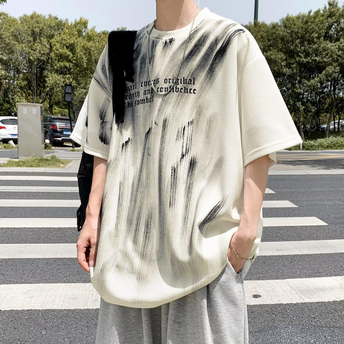Graffiti Print Heavyweight Tee
