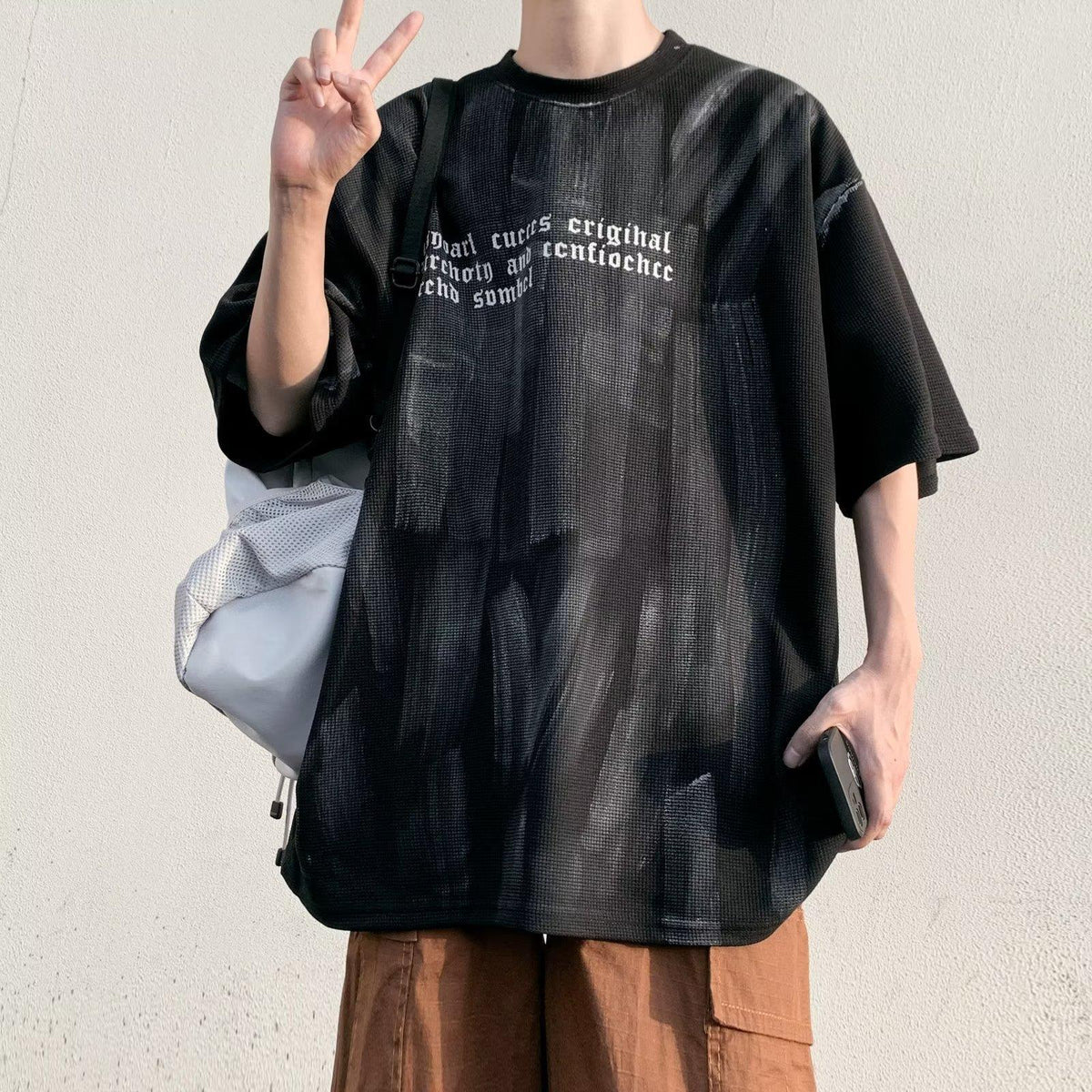 Graffiti Print Heavyweight Tee