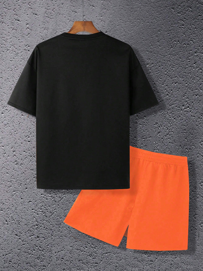 Sunset Print Tee and Shorts Set