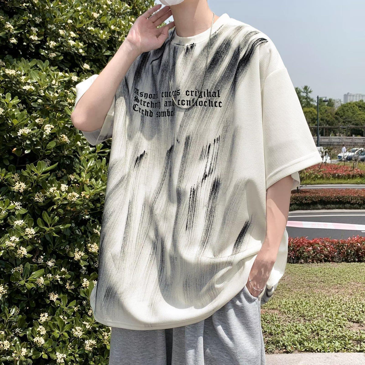 Graffiti Print Heavyweight Tee