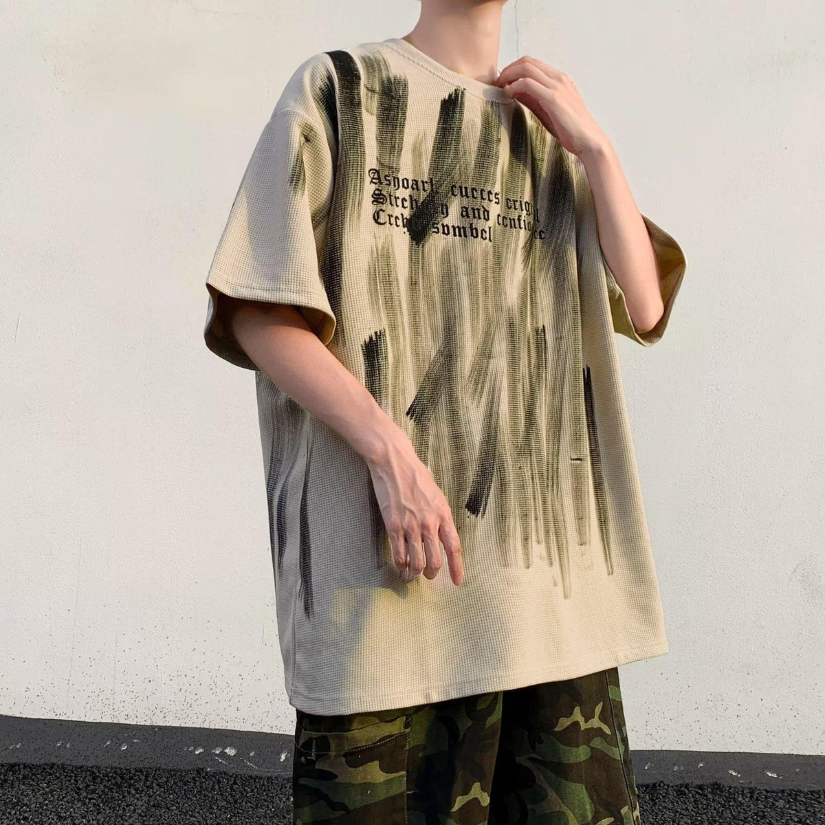 Graffiti Print Heavyweight Tee