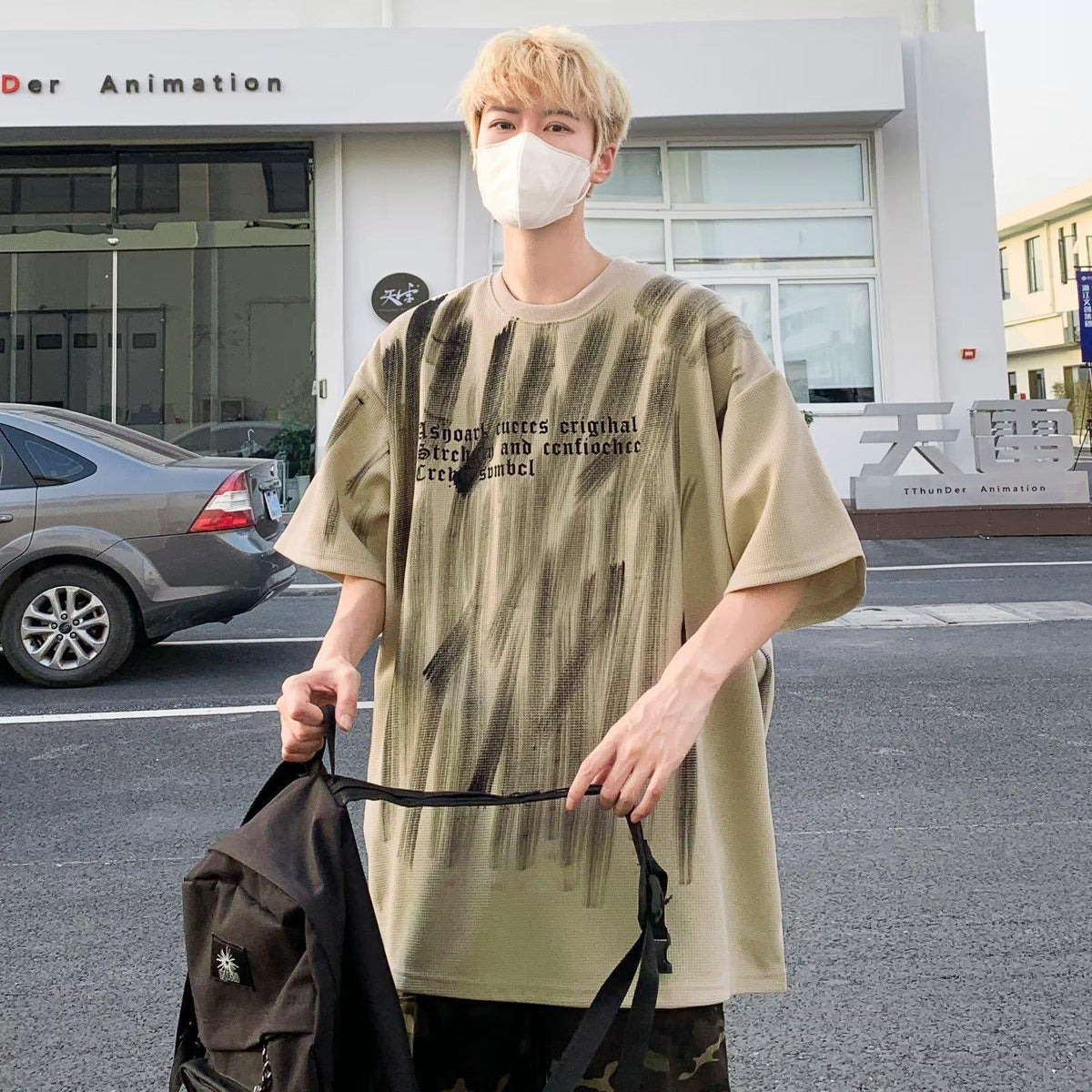 Graffiti Print Heavyweight Tee