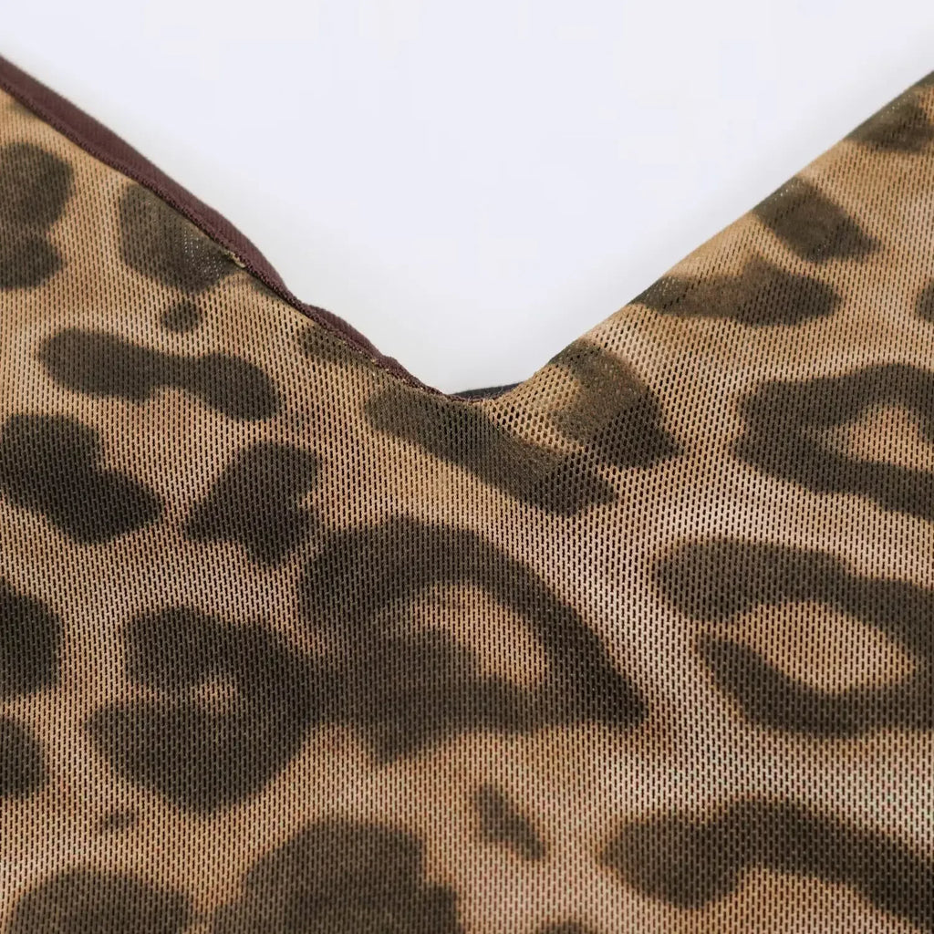Leopard Print Slip Dress