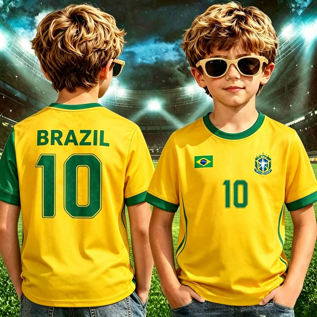 Brazil Cropped Football Jersey