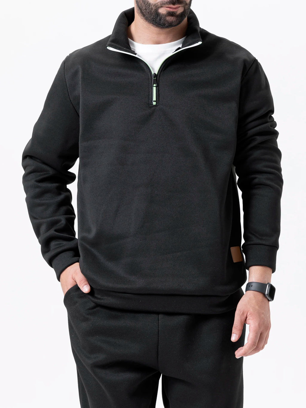 Half-Zip Turtleneck Sweatshirt