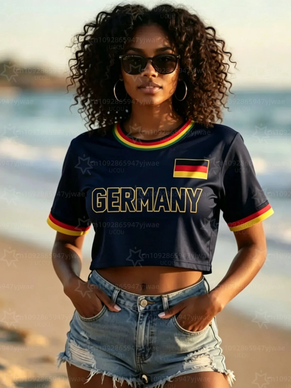 Germany Cropped Football Jersey
