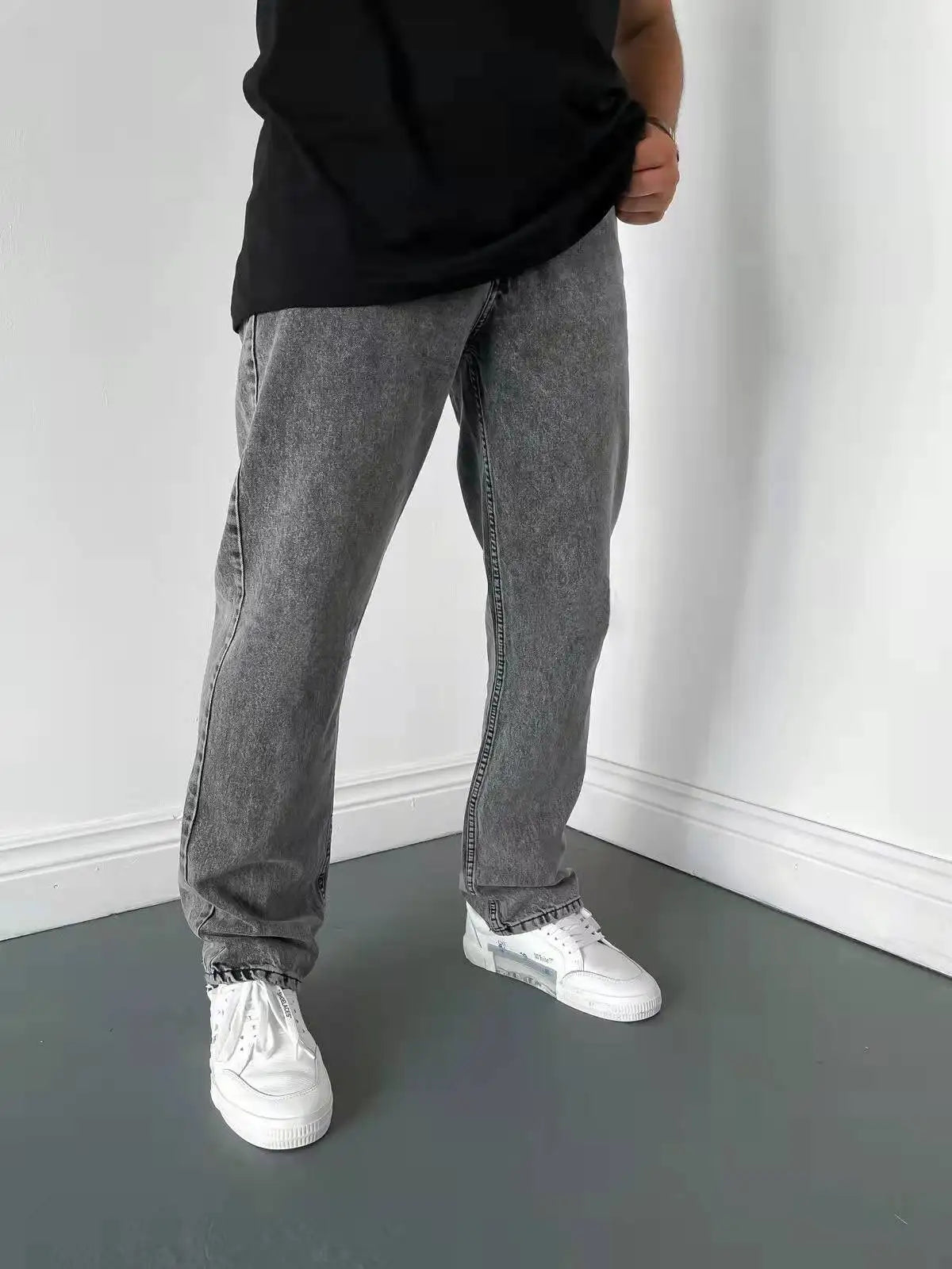 Straight Fit Stretch Denim