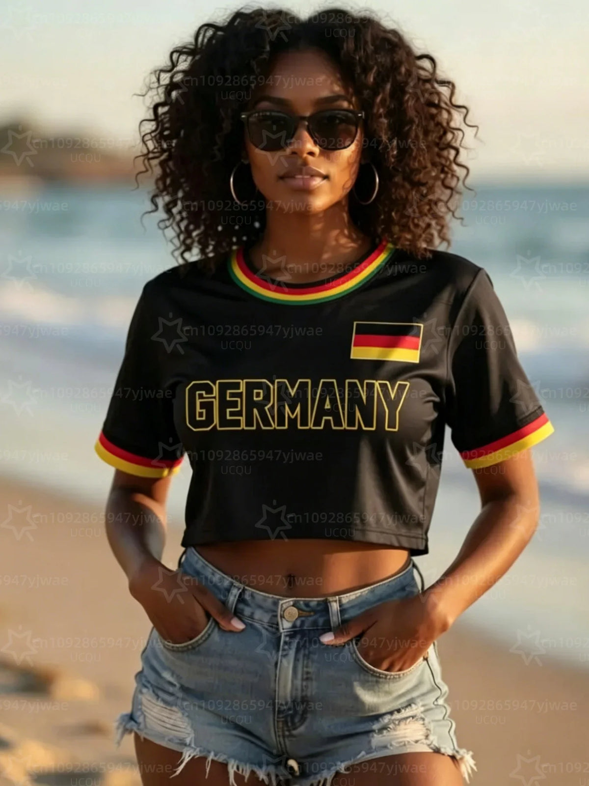 Germany Cropped Football Jersey