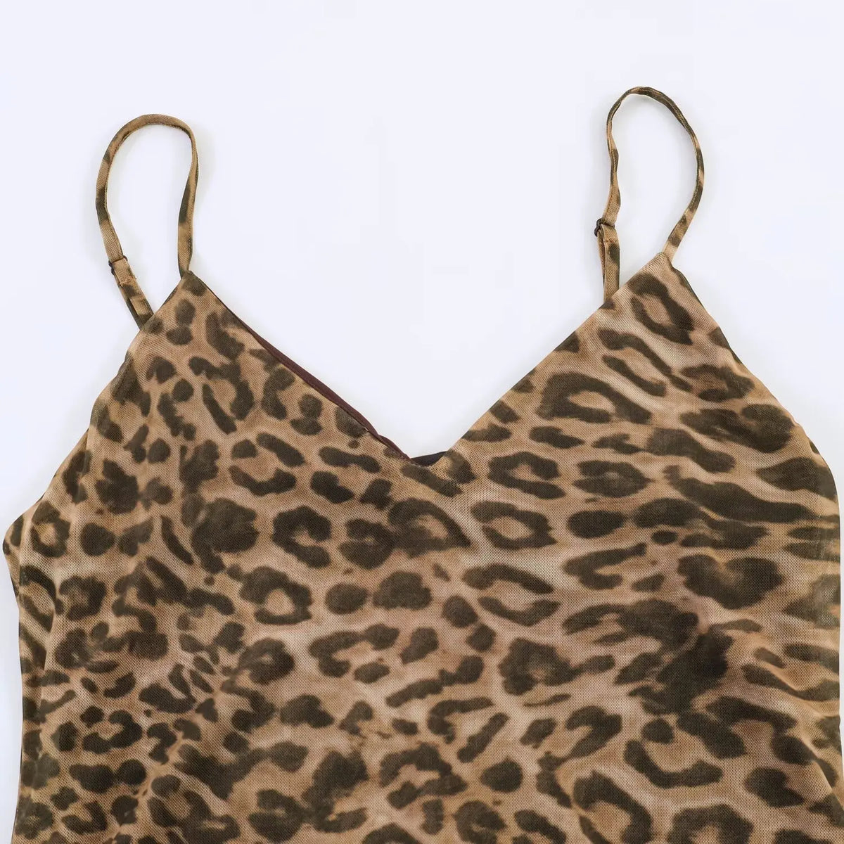 Leopard Print Slip Dress