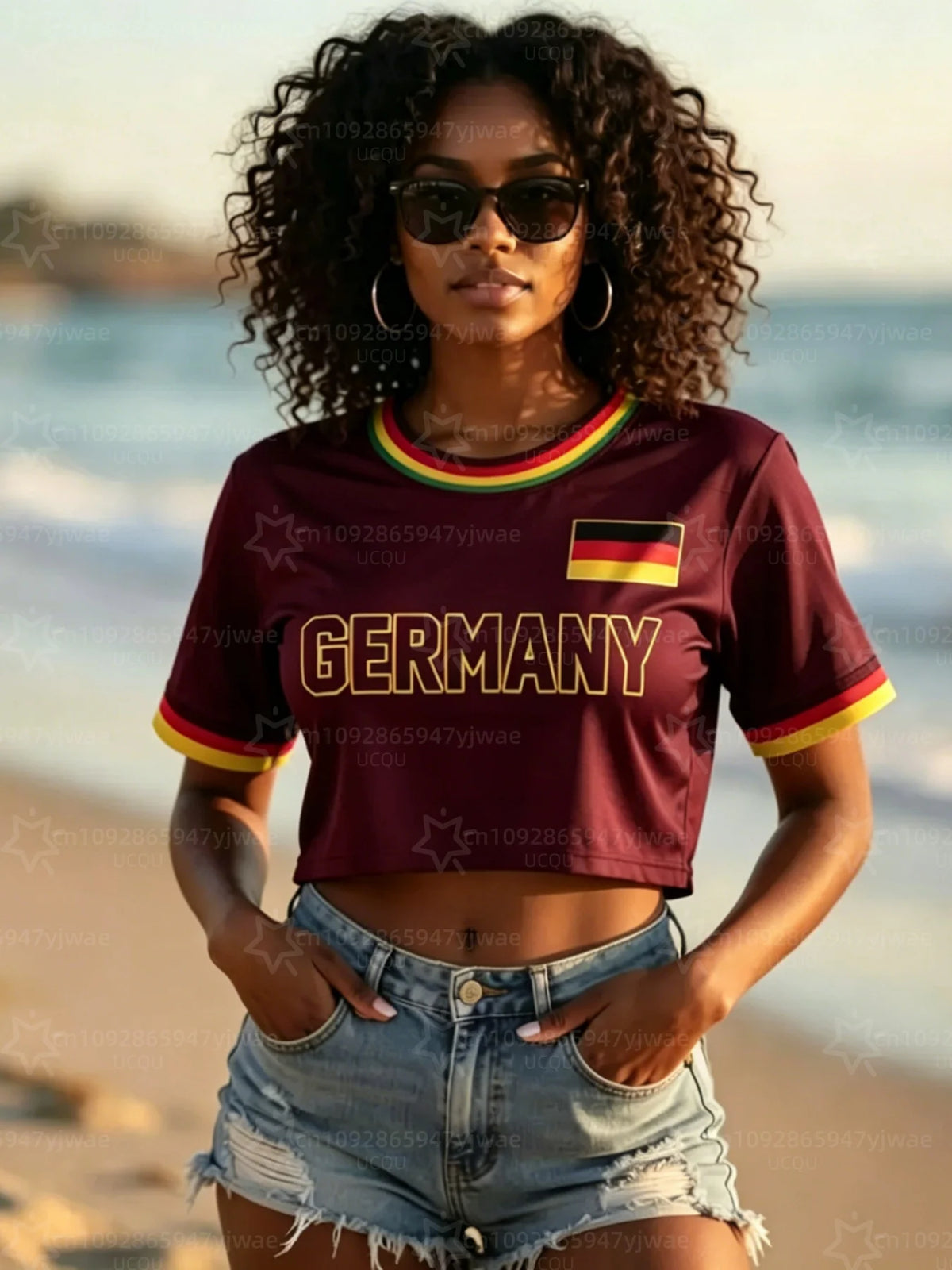 Germany Cropped Football Jersey