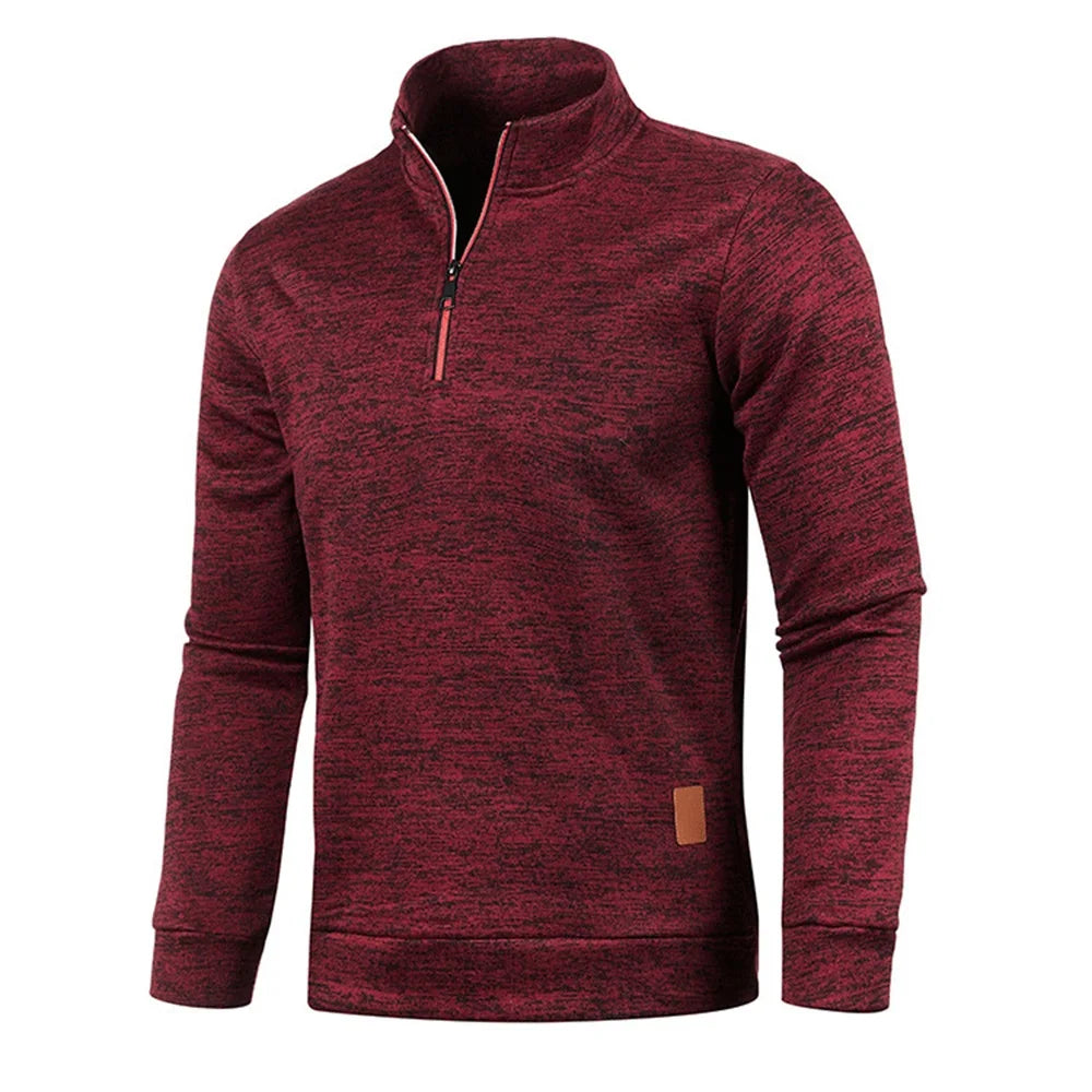Half-Zip Turtleneck Sweatshirt