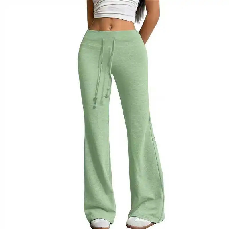 Drawstring Flare Sweatpants