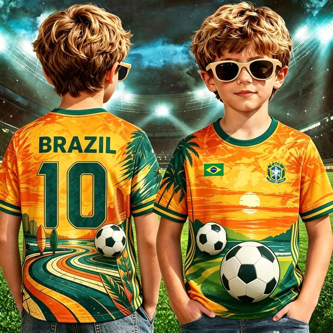 Brazil Cropped Football Jersey