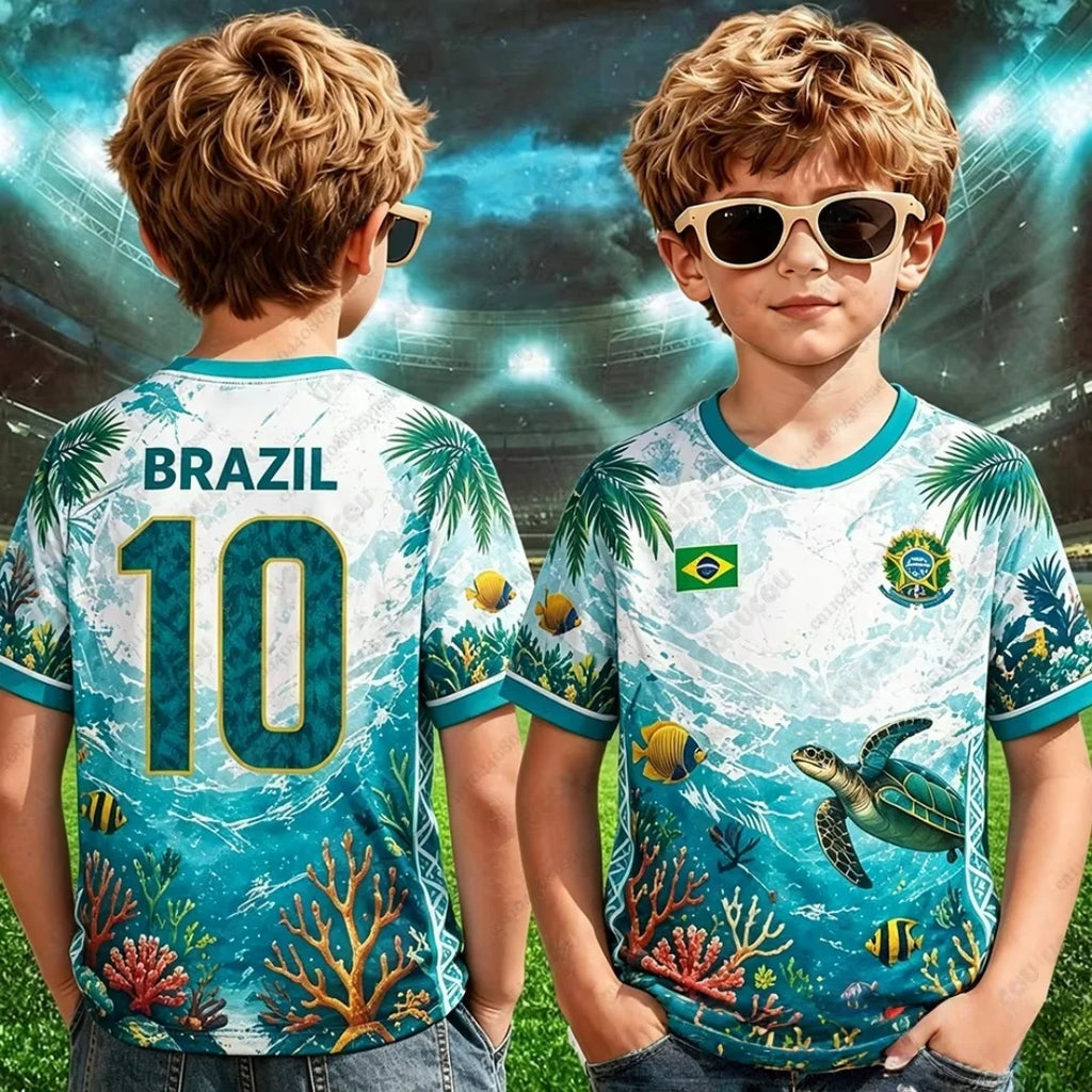 Brazil Cropped Football Jersey