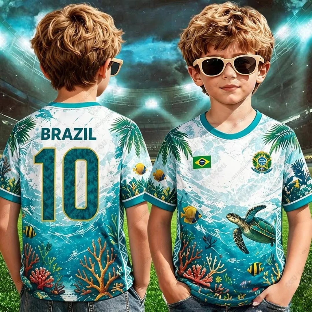 Brazil Cropped Football Jersey