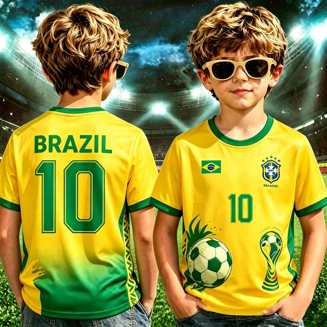 Brazil Cropped Football Jersey