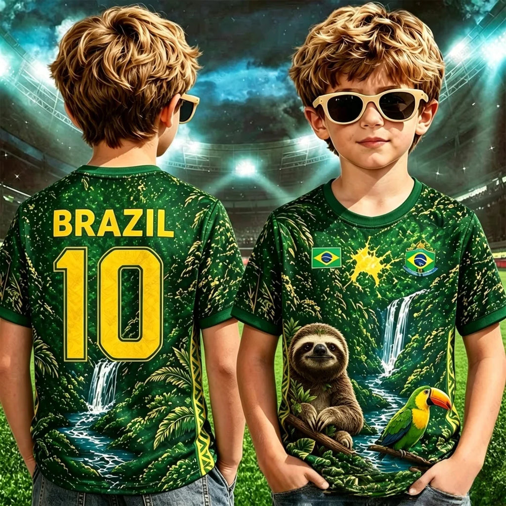 Brazil Cropped Football Jersey