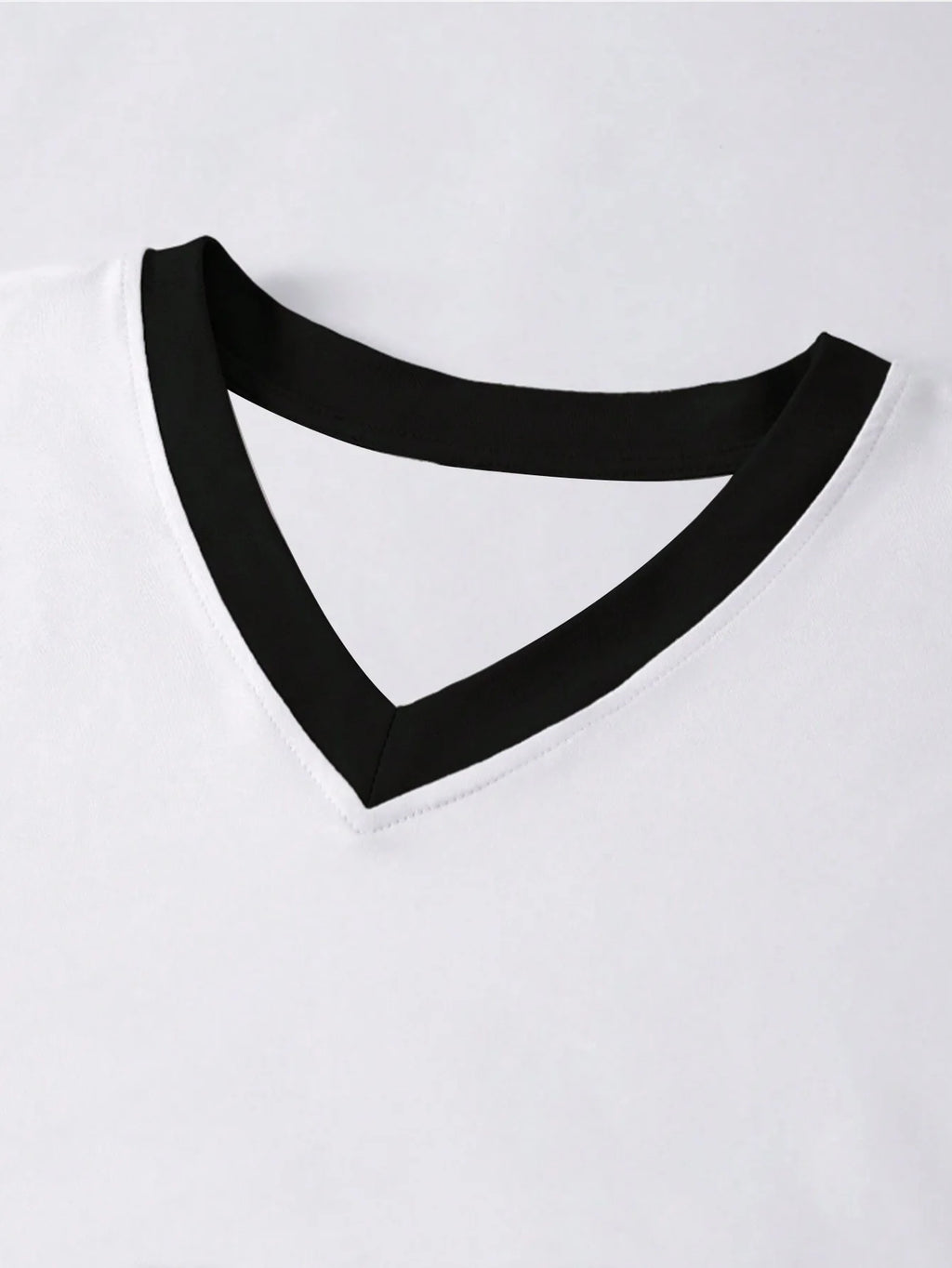 Retro V-Neck Contrast Tee