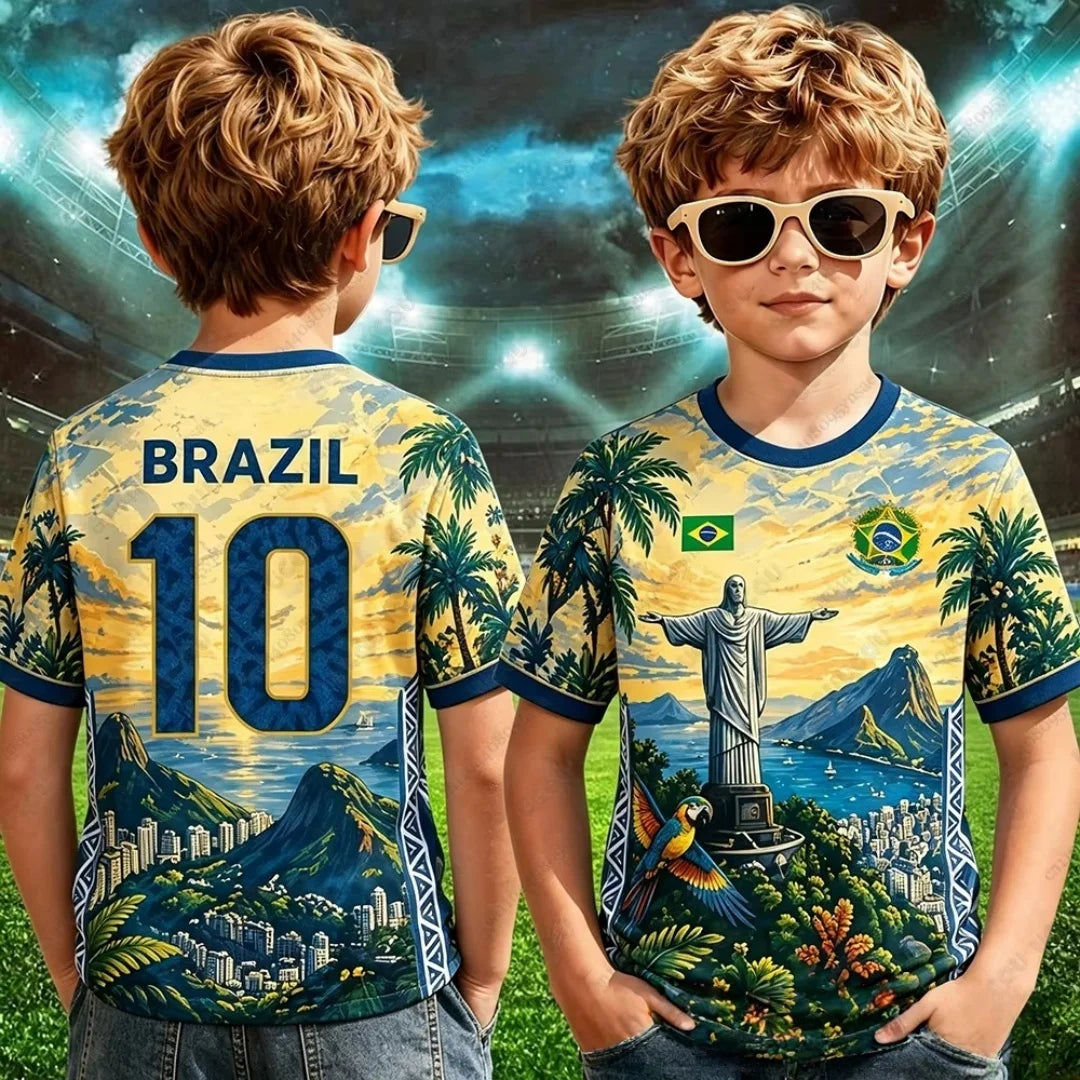 Brazil Cropped Football Jersey