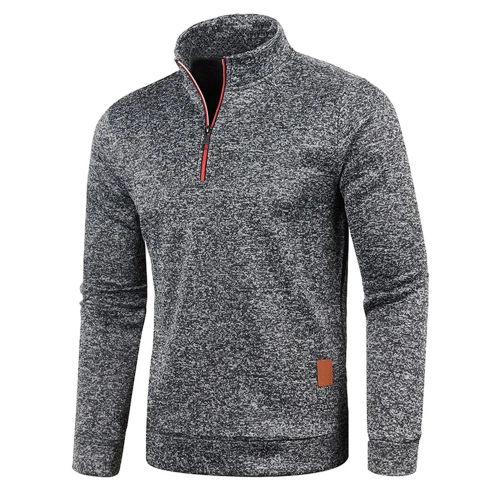 Half-Zip Turtleneck Sweatshirt
