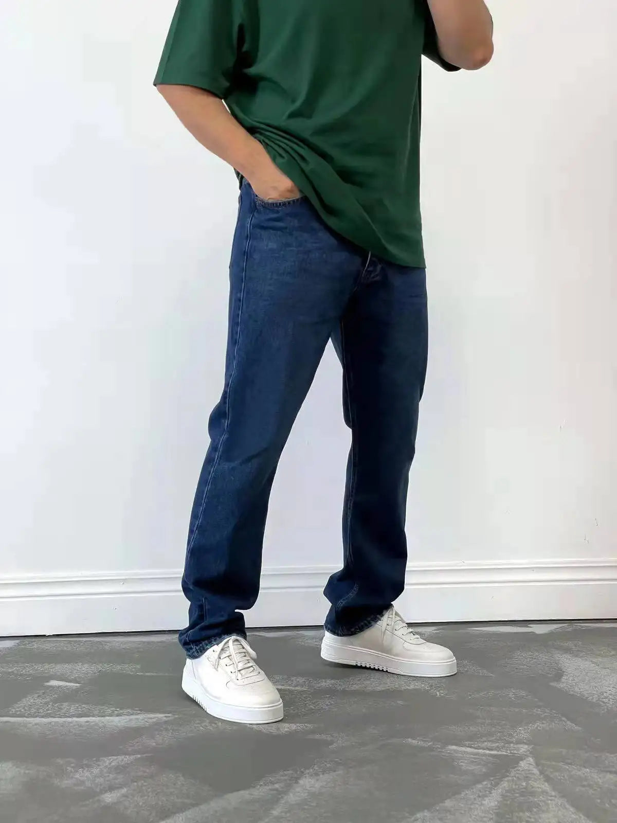 Straight Fit Stretch Denim