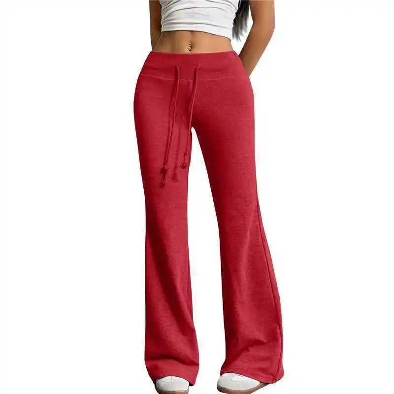 Drawstring Flare Sweatpants
