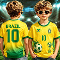 Brazil Cropped Football Jersey