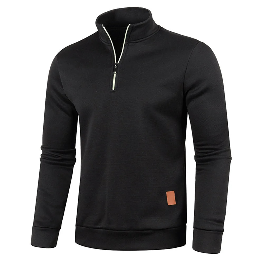 Half-Zip Turtleneck Sweatshirt