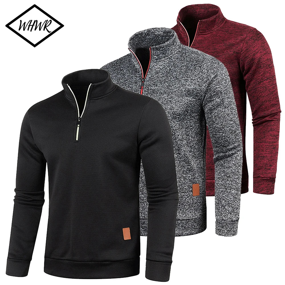 Half-Zip Turtleneck Sweatshirt