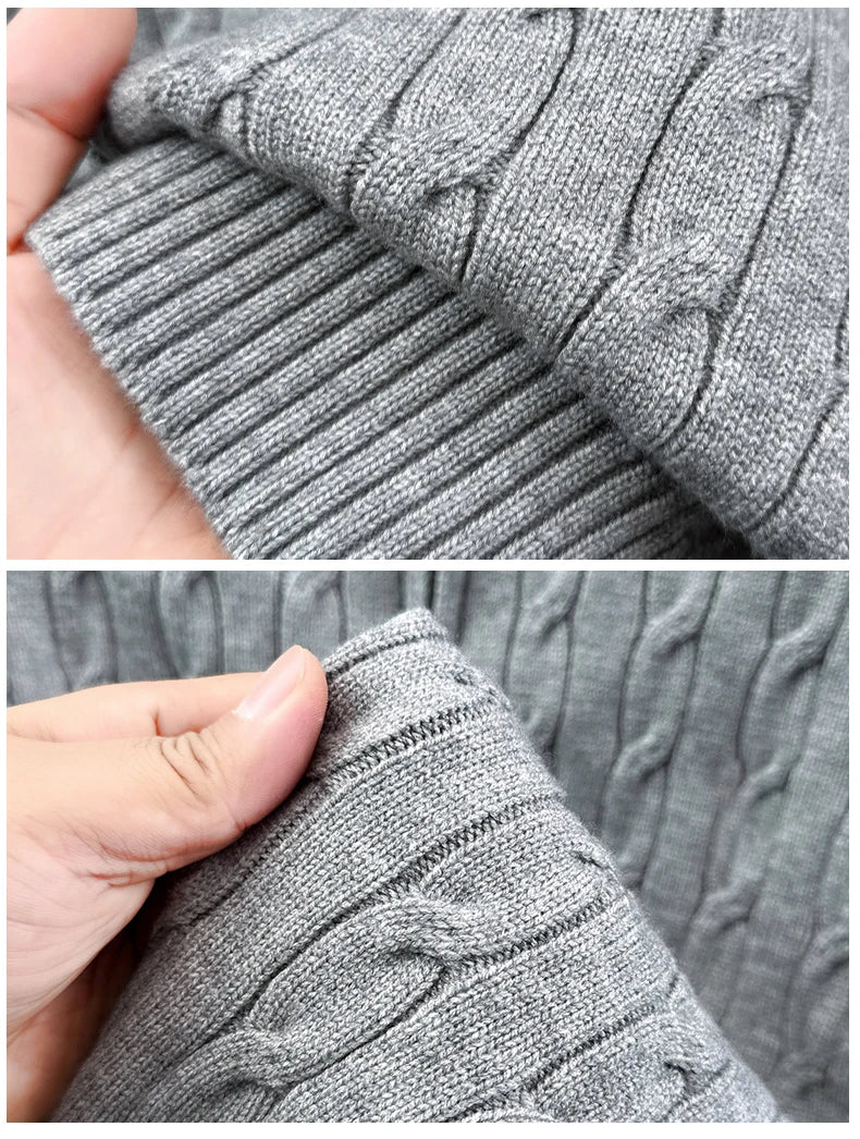 Half-Zip Collar Knit Sweater